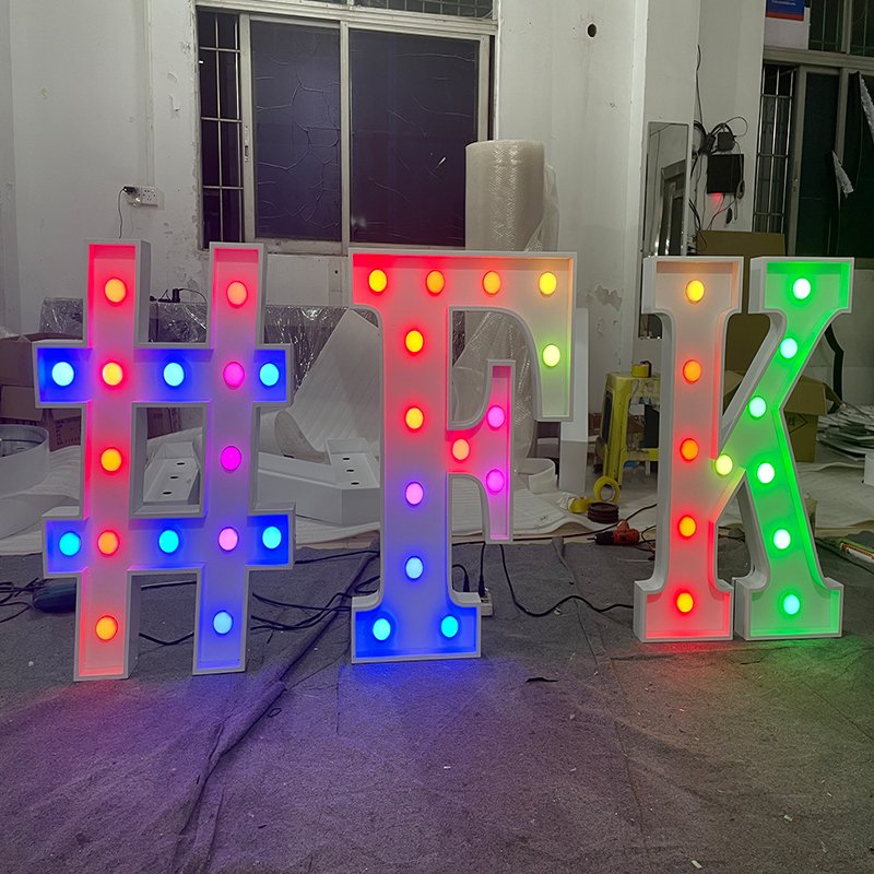 Propose to Bulb Subtitle 3ft 4ft Giant Led Bright Letter Led Subtitle Letter love Luminous Sign Marry Me Light up Letter