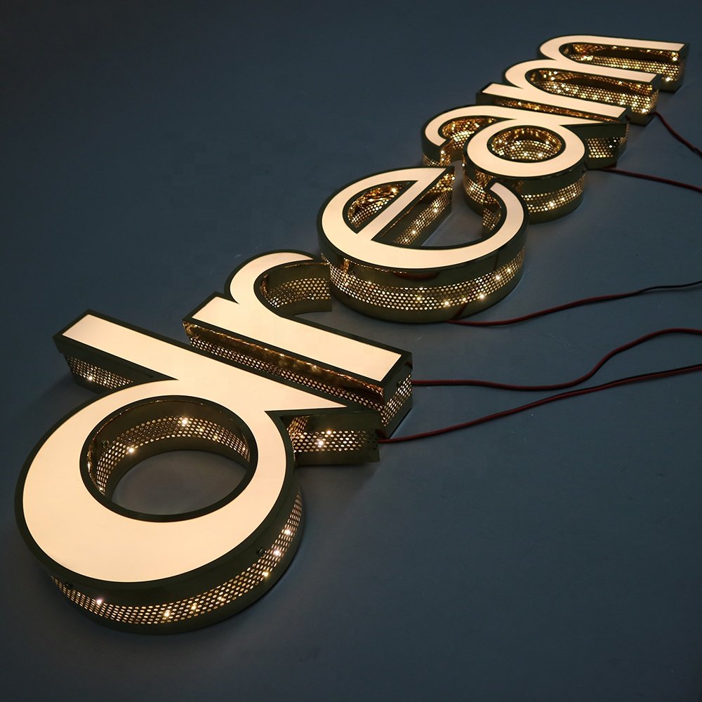 Fast Delivery Custom Logo Led Letter Light Waterproof Outdoor 3d Advertising Sign Custom Led Sign