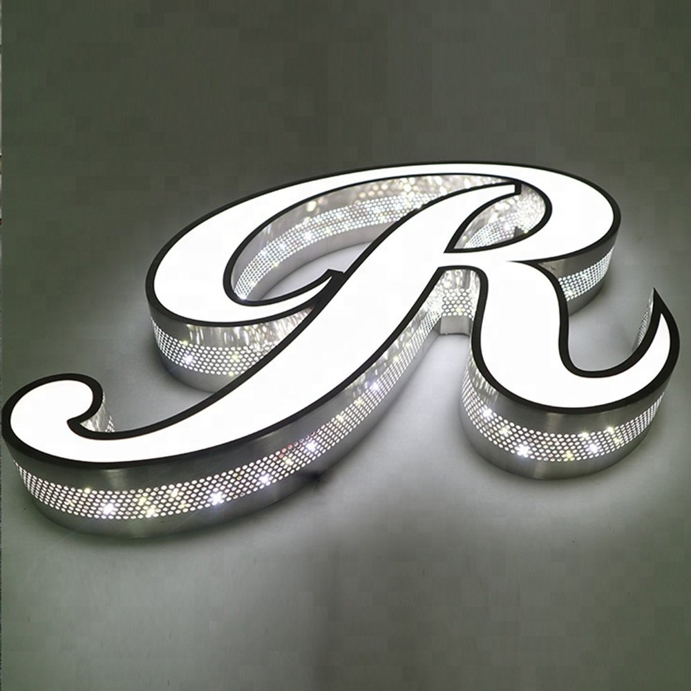 Fast Delivery Custom Logo Led Letter Light Waterproof Outdoor 3d Advertising Sign Custom Led Sign