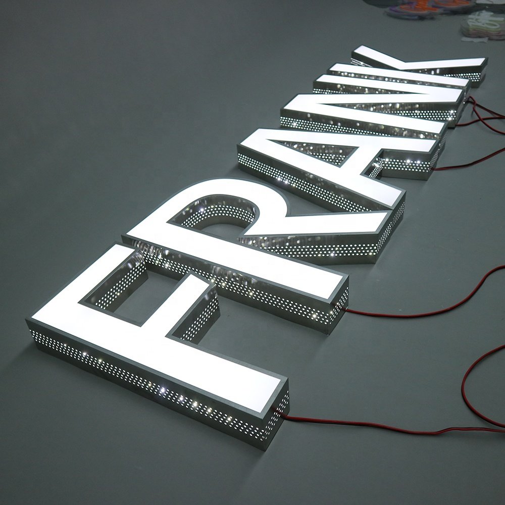 Fast Delivery Custom Logo Led Letter Light Waterproof Outdoor 3d Advertising Sign Custom Led Sign