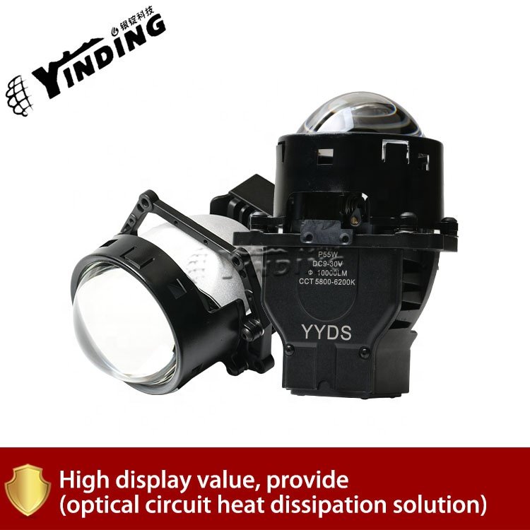YYDS 60W12/24V 6500K Dual LED Lens Car Accessories 4500LM for Car Headlight Driving Light
