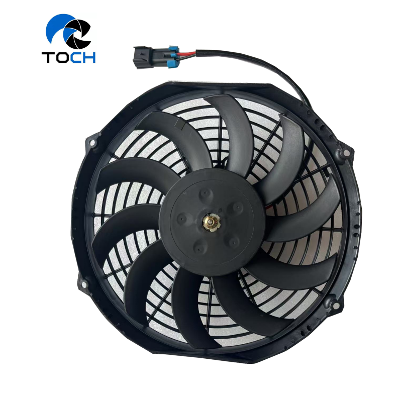 DUAL 8 INCH HUGE Bus MOTOR AUTOMOTIVE ELECTRIC ENGINE RADIATOR COOLING FAN KIT