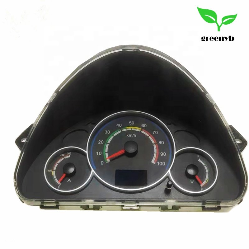 E605-XDJ Full LCD Display with Parking Sensors Electric Golf Cart Dashboard Four Wheels Digital Speedometer