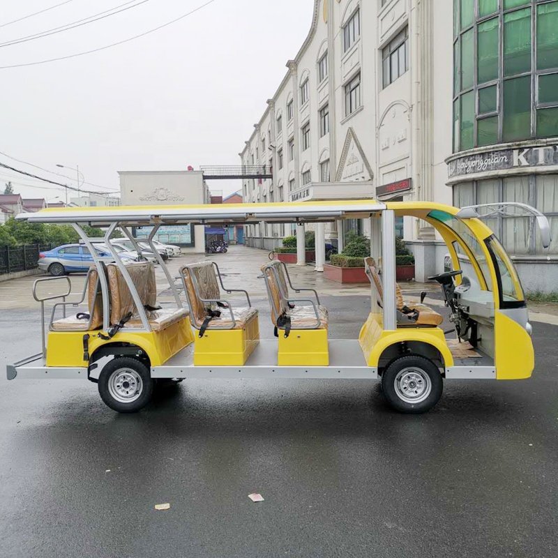 72V Lithium Battery Powered 14-Seater Electric Sightseeing Personal Shuttle Bus with 5KW Motor EEC & DOT Certified