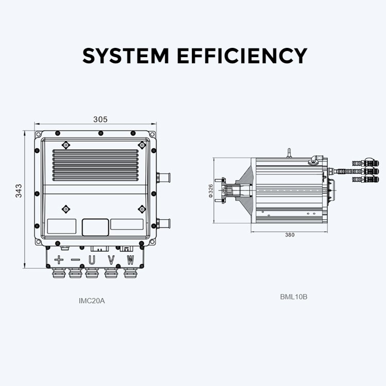 60 kw Electric Motor 220v 336v Dc Permanent Magnet Motor Electric Kit for Electric Car