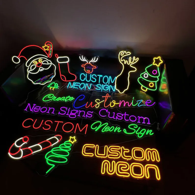 Personalization Custom Neon Signs UV Printed Neon Design Customized LED Neon Light up Sign