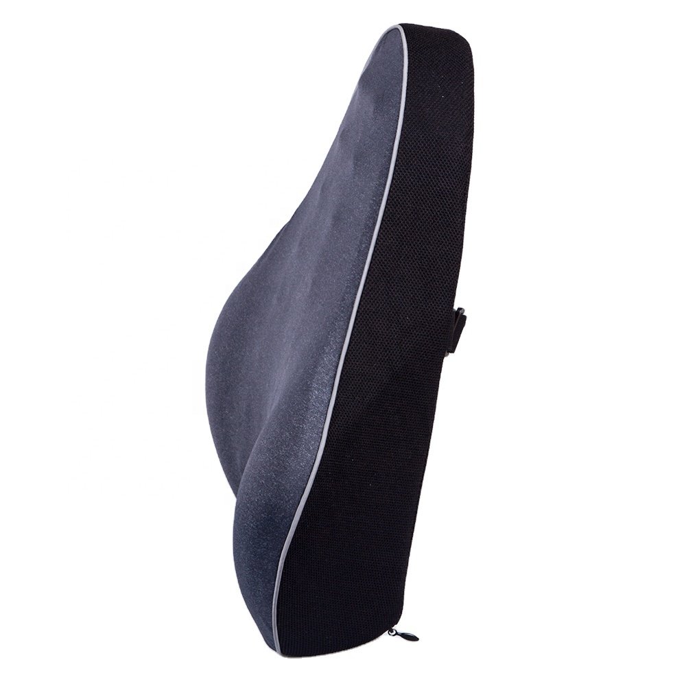 Foldable Bus Driver Waist Cushion Backrest Floor Wheelchair Pure Memory Foam Lumbar Support Chair Back Cushion for Pain Relief