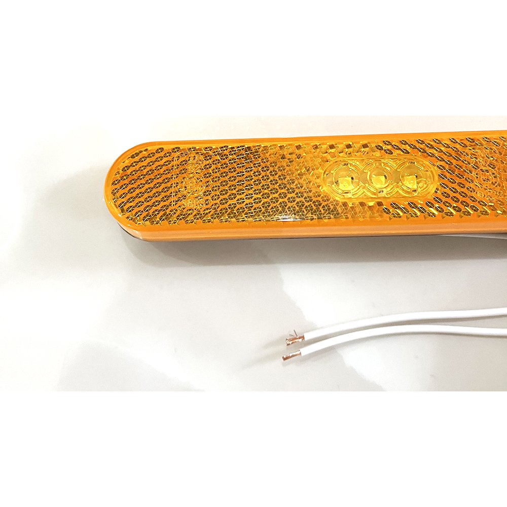 Emark ECE Approved LED Side Marker End Outline Lamps for Bus Truck 135mm 5.3 Inch AL130 Amber or Red