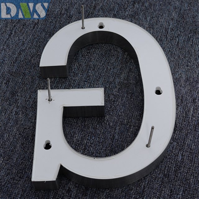 Large 3d Street Signs Silver Wall Letters logo Metal Letter Sign