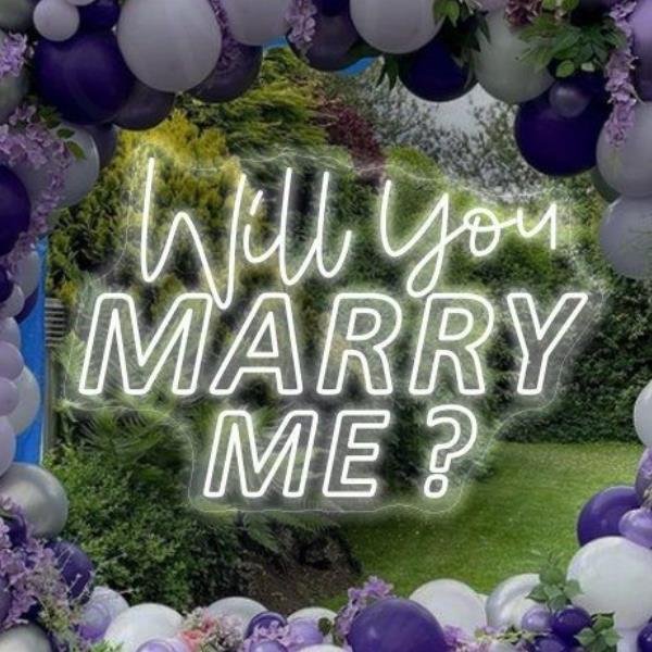 Customized Will You Marry Me Neon Sign Oh Baby Led Acrylic Bride to Be Neon Sign for Indoor and Outdoor Decoration