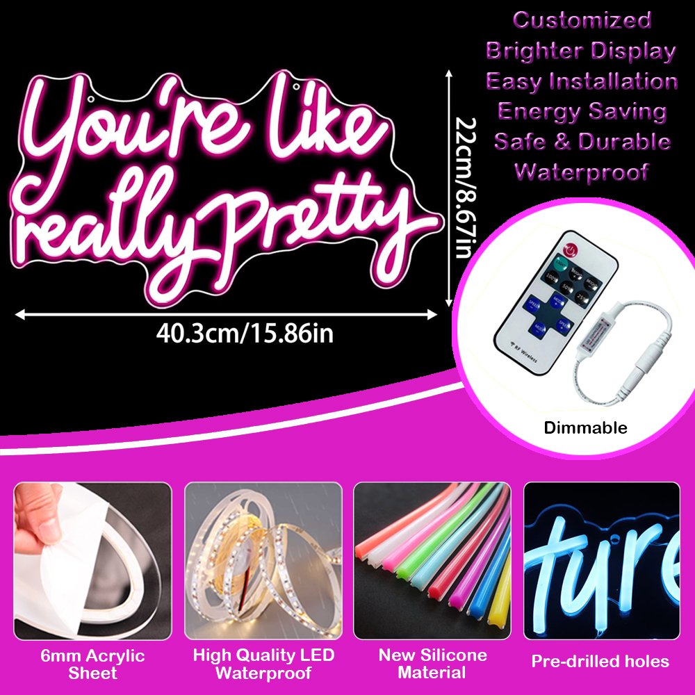 2025 Factory Valentine's Day Wall Art Decor Lights Led Acrylic Neon Signs Custom for Room Events Party Holidays Bar