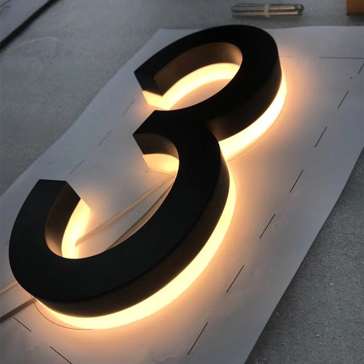 Custom Backlit Numbers Hotel Doors Led House Number Sign Numeri Civici Illuminati
