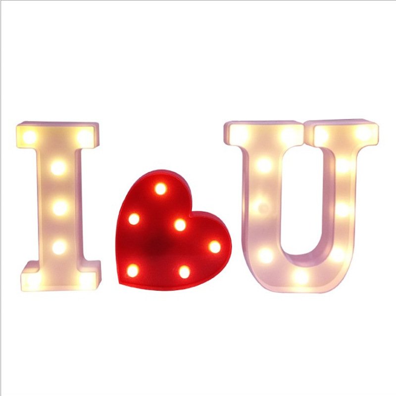 Bulb Metal Iron Outdoor Light up Marquee Letters Numbers for Wedding Baby Birthday Decoration