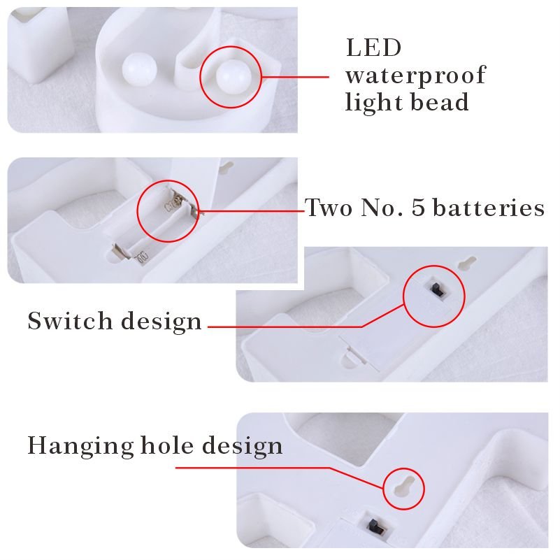 Bulb Metal Iron Outdoor Light up Marquee Letters Numbers for Wedding Baby Birthday Decoration