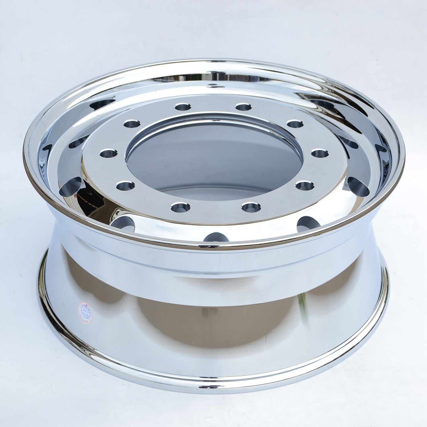 22.5x9.00 Inch 10x285mm Hub Mirror Polish Chrome Flat Face Front Truck Wheel and Rim Forged Alloy Wheel