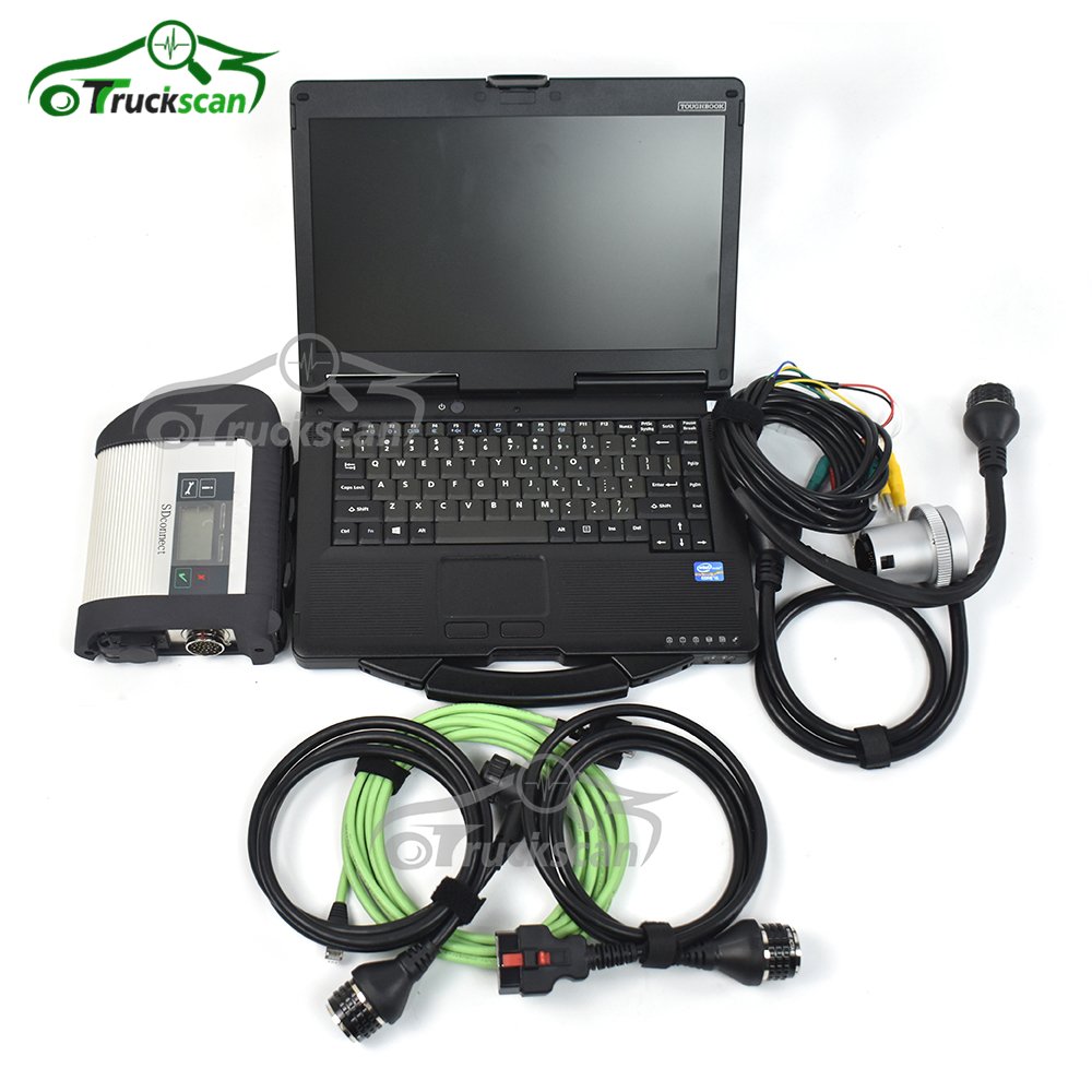 MB STAR C4 Multiplexer SD Connect C4 Xentry Das Wis Epc for Benz Truck Diagnostic with Toughbook T430