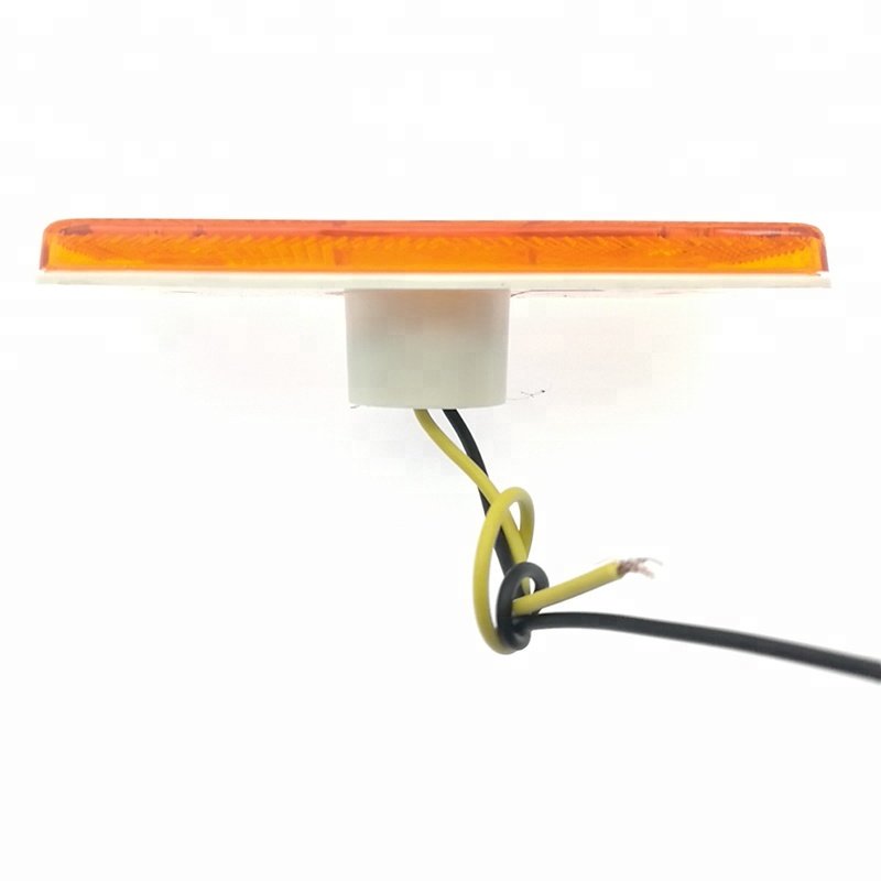 4 Piranha LED Truck Trailer Side Marker Lights Amber Lens Led Reflectors UV PC Warning Reflex Side Marker Lamp