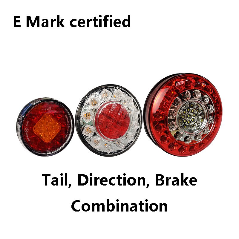 E-MARK Certified Circle Tail Light Ece