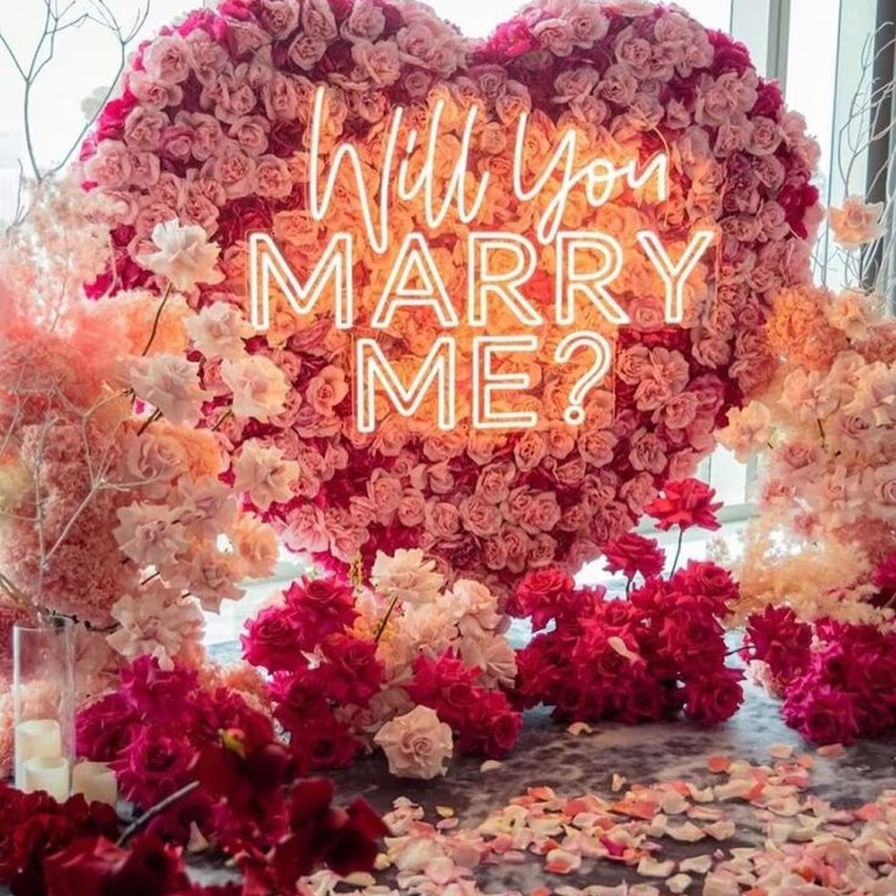Custom Wedding Event Party Led Neon Sign Will You Marry Me Led Neon Sign Lighting Design Led Wedding Led for Your Wall Decor
