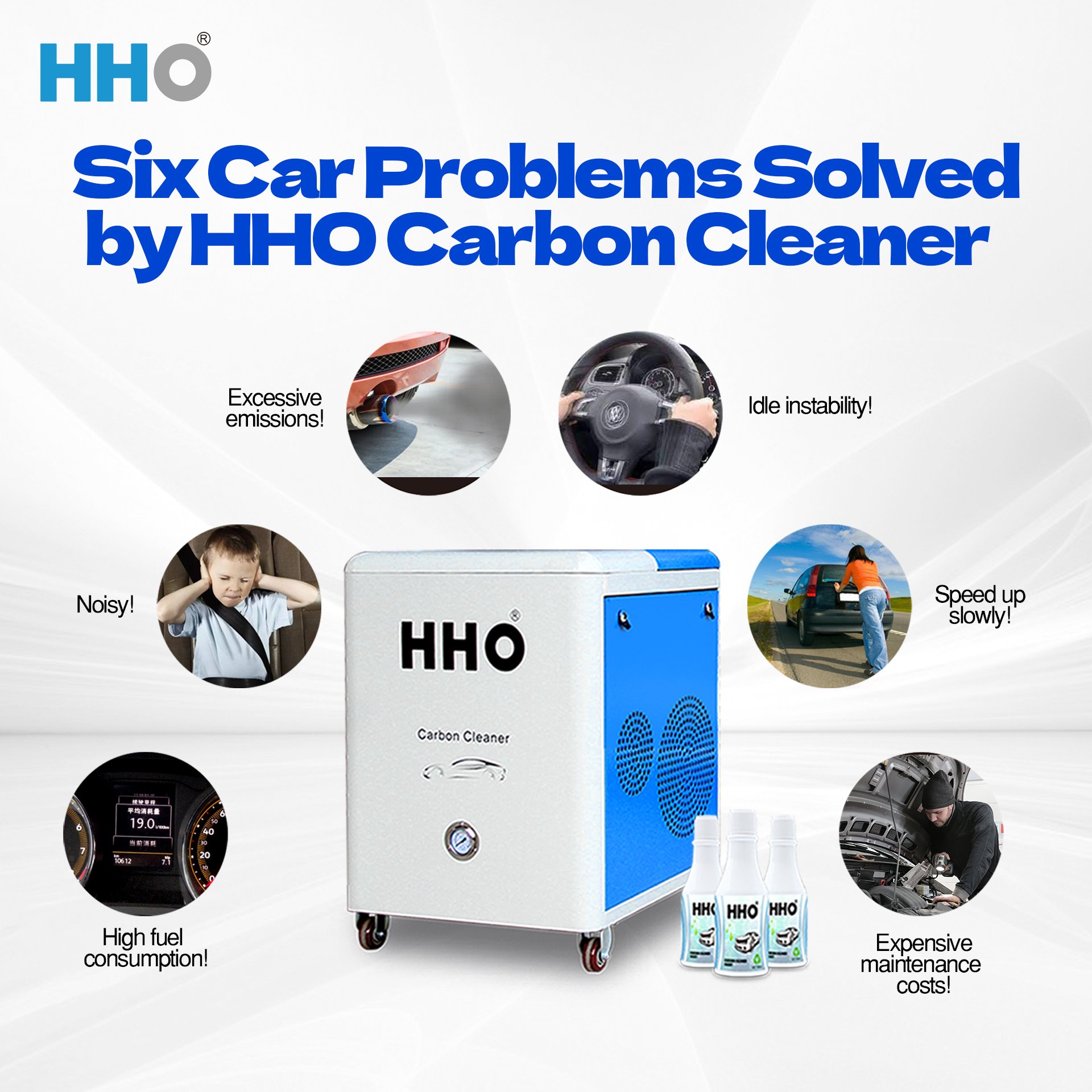Car Care Service Engine Oil Flushing Machine Car Exhaust Cleaning Device Engine Fuel System Cleaning Machine