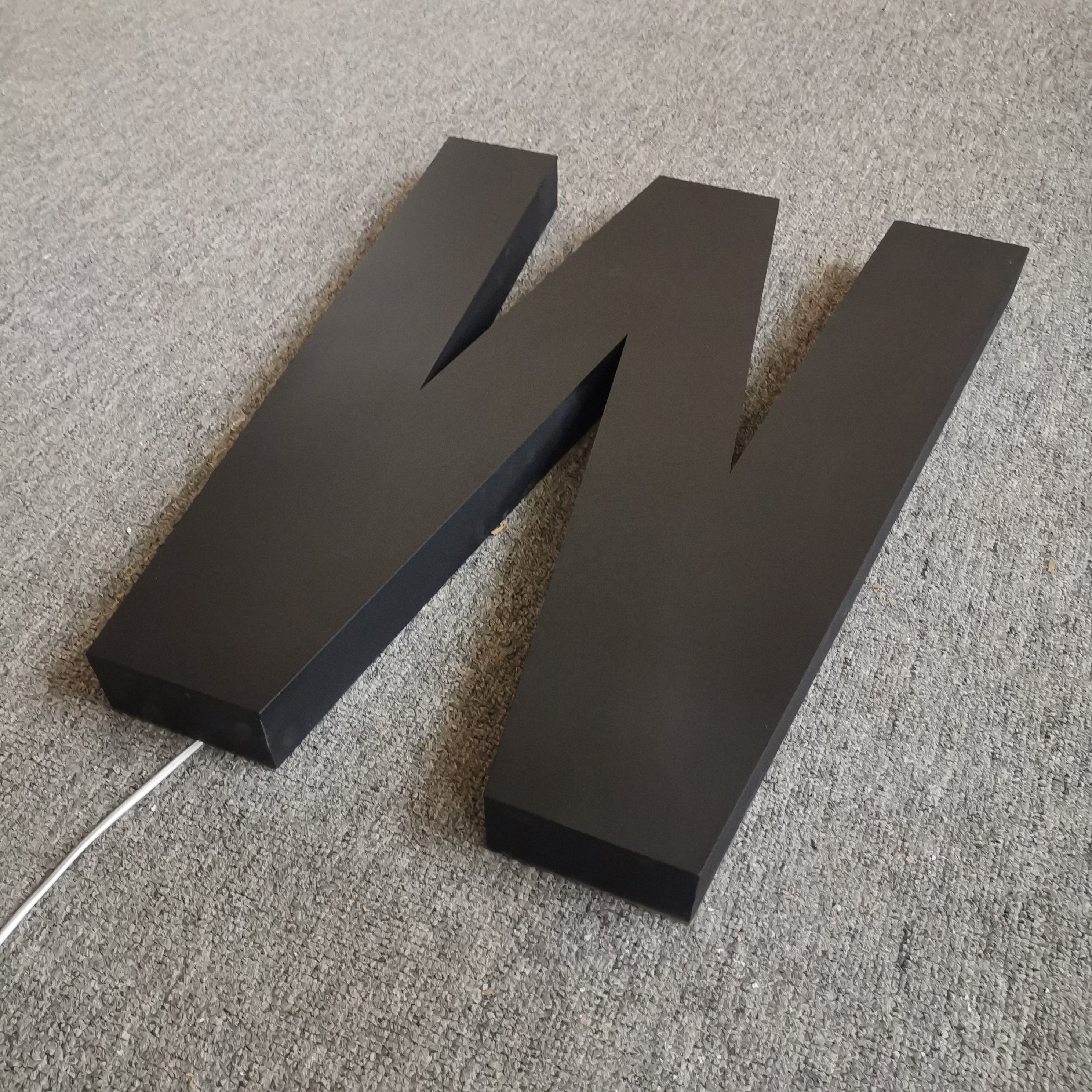 High Quality 3D Metal Back Lighted logo Signs Led Lumi Backlit Stainless Steel Channel Letters Back Lit Led Sign