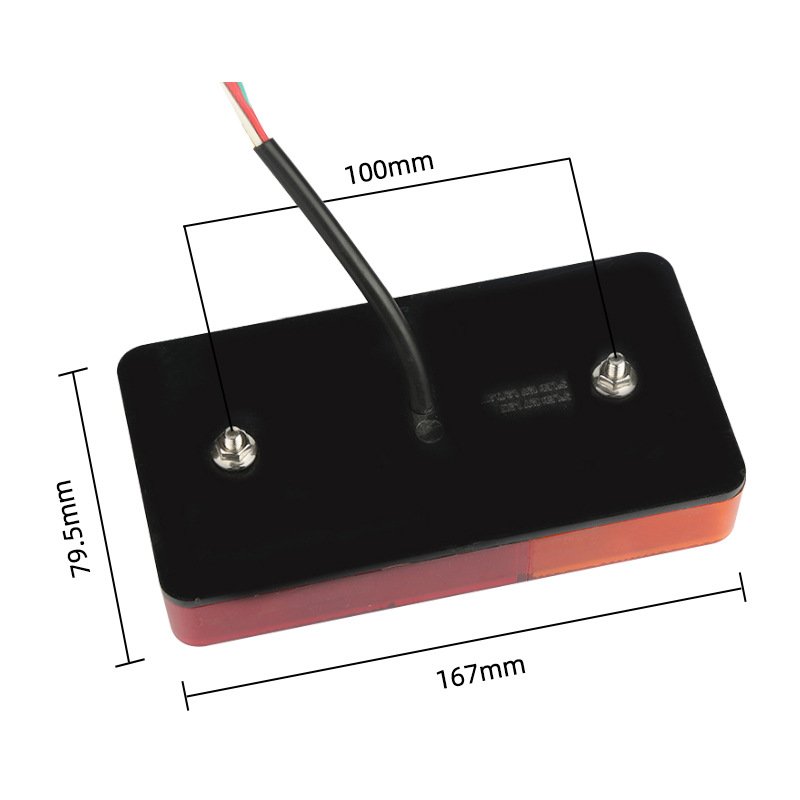 Emark 12V 10Led Multifunction Tail Lights Rear Stop Turn Signal Indicator Lamp With Reflector for Car Truck Trailer Caravan