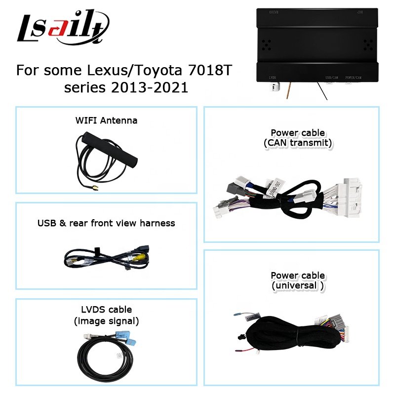 Lsailt Wireless CP AA Interface Box for Toyota Crown S200 GRS204 URS206 UZS207 Majesta Athlete 2008-2012 Support Wireless Auto