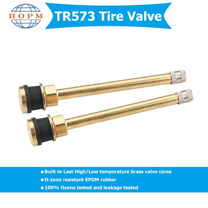 Car Accessory Repair Parts Tyre Valve Tubeless Metal Clamp-in Valves TR-573 Brass Material Tire Valve for Universal Cars