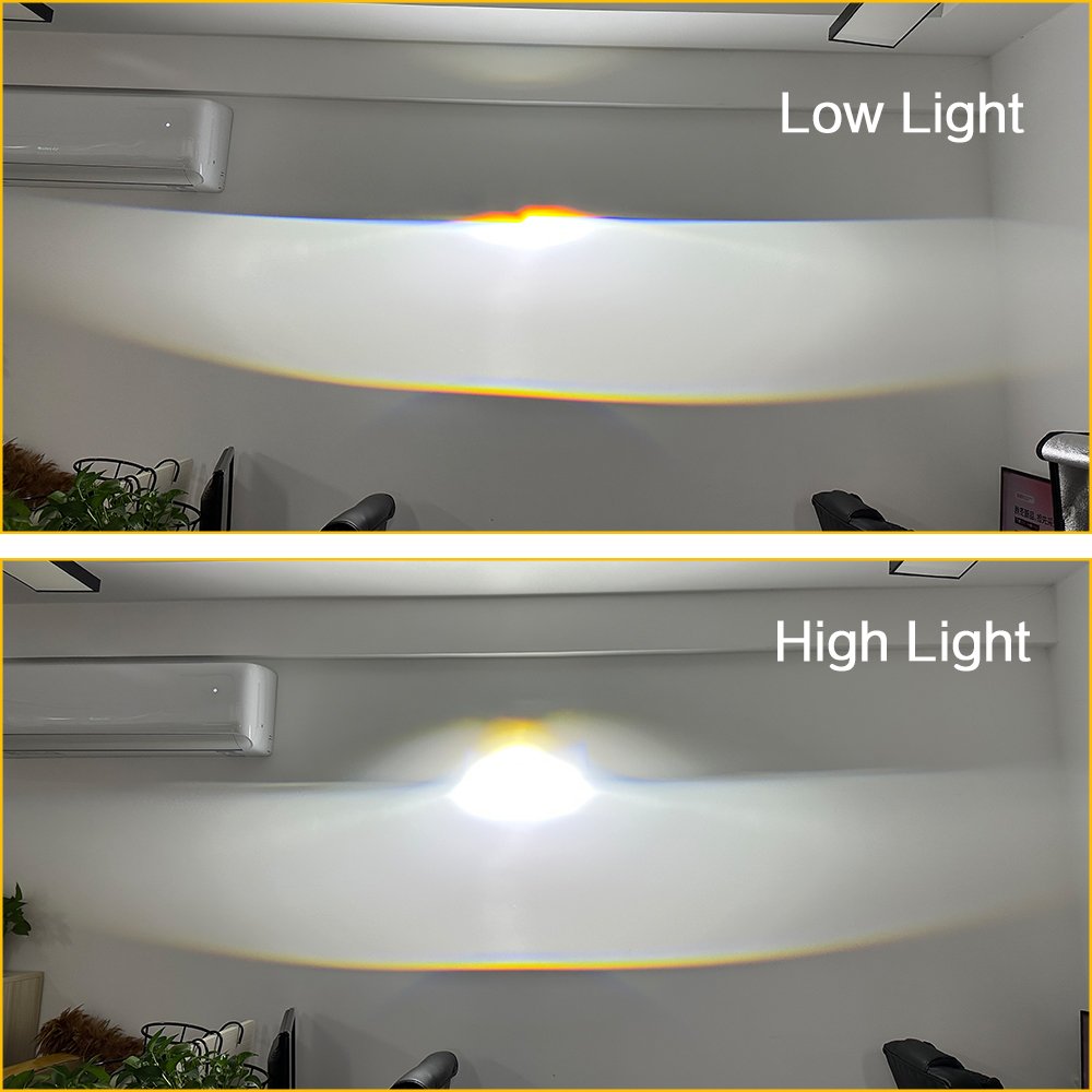 3.0 Inch Bi LED Projector Lens 130W Biled Projector Lens for Car Retrofit Focus Beam with Sharp Cut Off Line Hi/Lo Beam