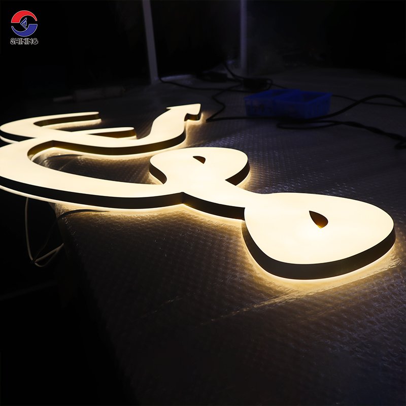 Large logo Shop Big Signage Giant Letters LED Light up Letters Boundless Luminous Letter Sign Signboard logo on Wall