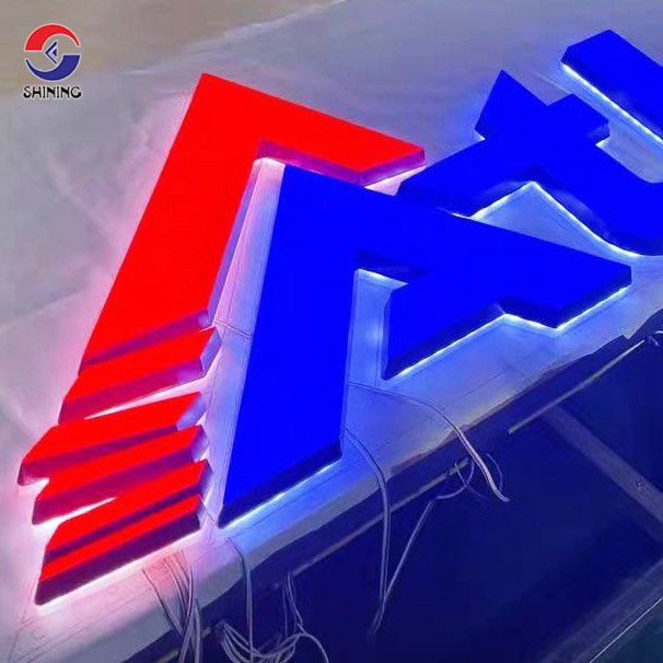 Large logo Shop Big Signage Giant Letters LED Light up Letters Boundless Luminous Letter Sign Signboard logo on Wall