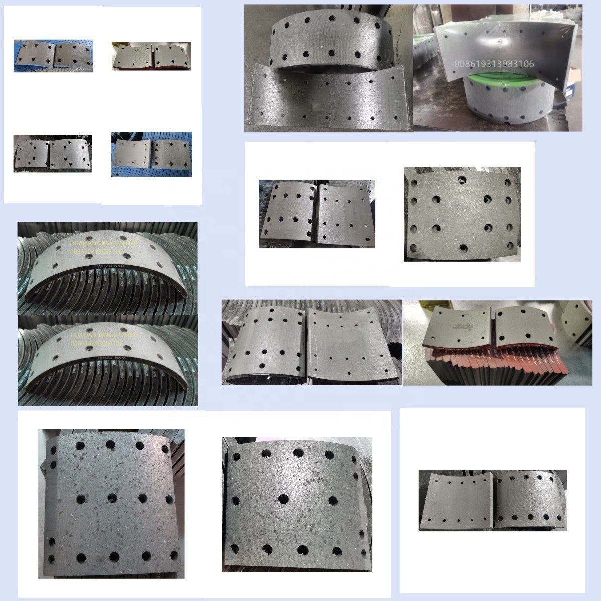Manufacturer for Bova/ DAF Truck Brake Linings 19890/ 19891 Asbestos Free Brake Linings DF/33/1 ;DF32