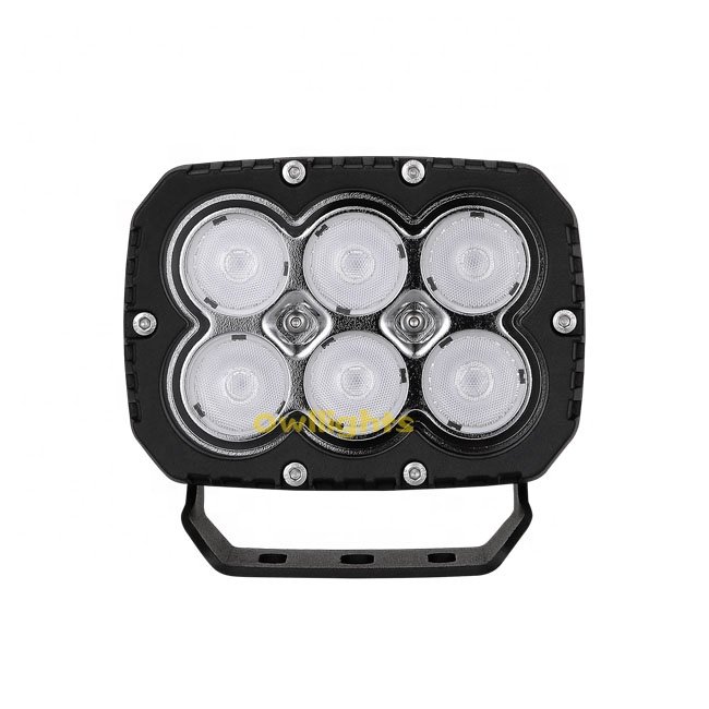 6 Inch Heavy Duty IP68 Waterproof High Power Brighter Flood Beam 60W Led Work Light