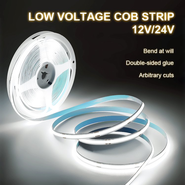 Oem Service 220v Convert Into 24v 12v 5Meter Led Cob 100w Cabinet Customization Decorative Lamp Colorful Cob Led Strip Light