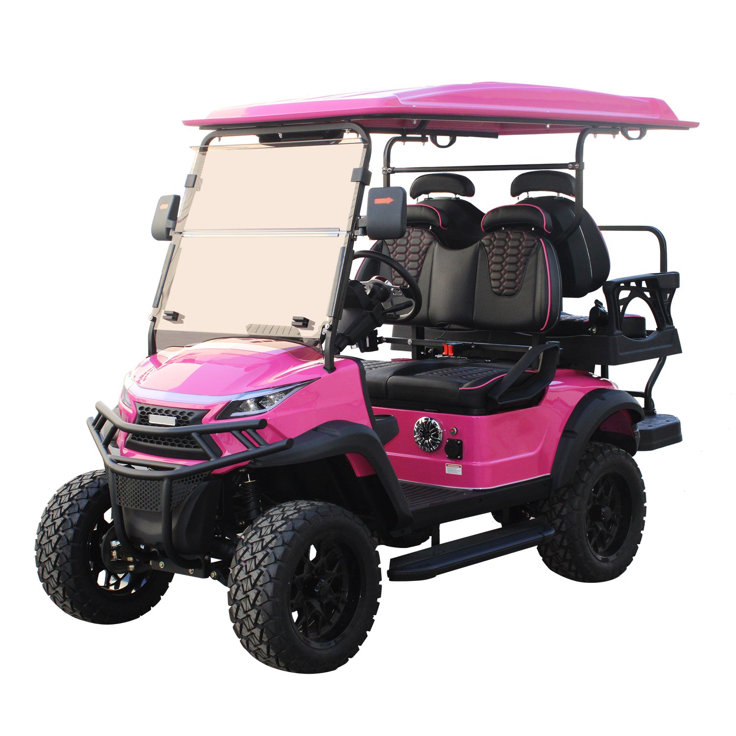 Large Screen Control Panel Electric Golf Cart Sightseeing Bus Electric Off Road 2+2 Seater Vehicle Golf Car