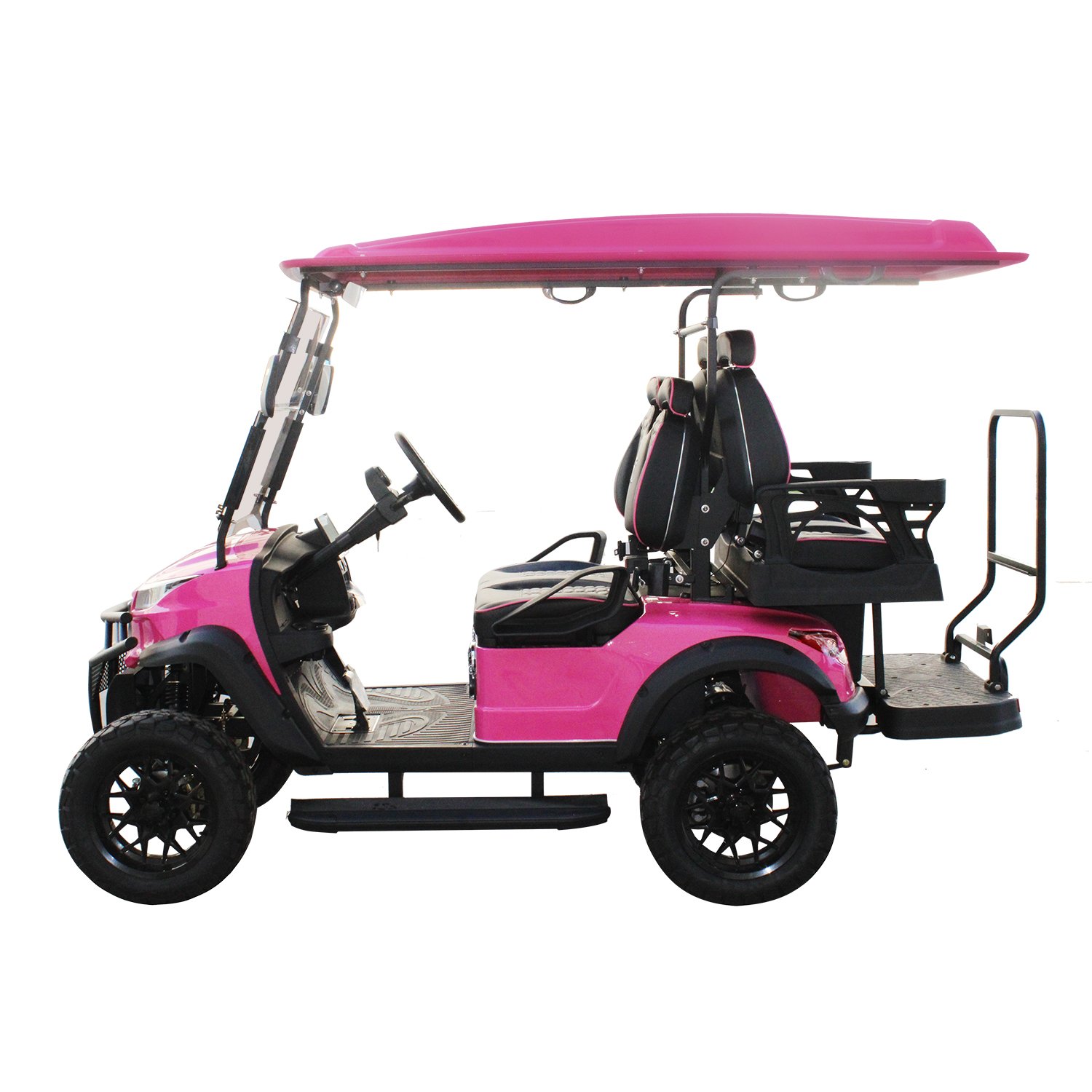 Large Screen Control Panel Electric Golf Cart Sightseeing Bus Electric Off Road 2+2 Seater Vehicle Golf Car