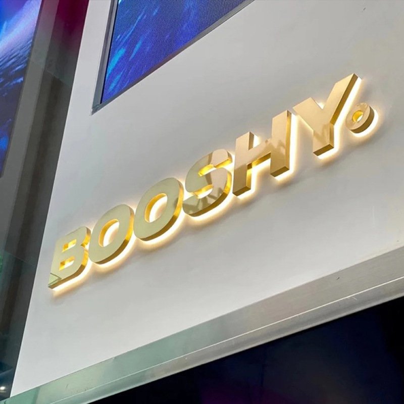 3d Stainless Steel Led logo Backlit Letter Light 3d Backlit Sign Electronic Sign Illuminated Sign Signage Channel Letter
