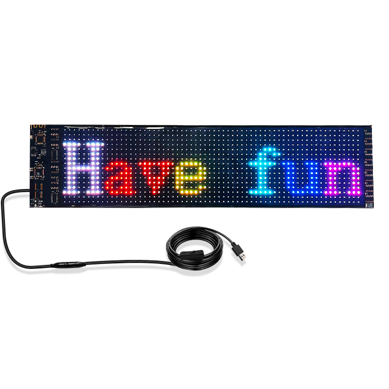 APP Control Flexible LED Car Sign Advertising Display Screen Glowing Scrolling Message for Business Advertising Car LED Stickers