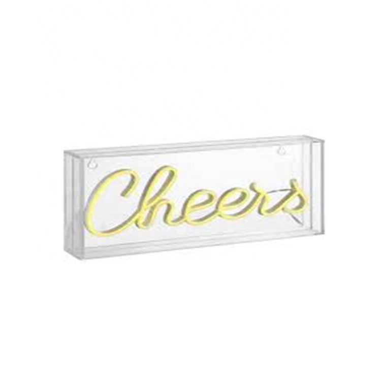 Custom Shop Decoration Solar Lamp Small Led Neon Sign Wedding Reception Tabletop Decorative LED Night Light for Table Decor