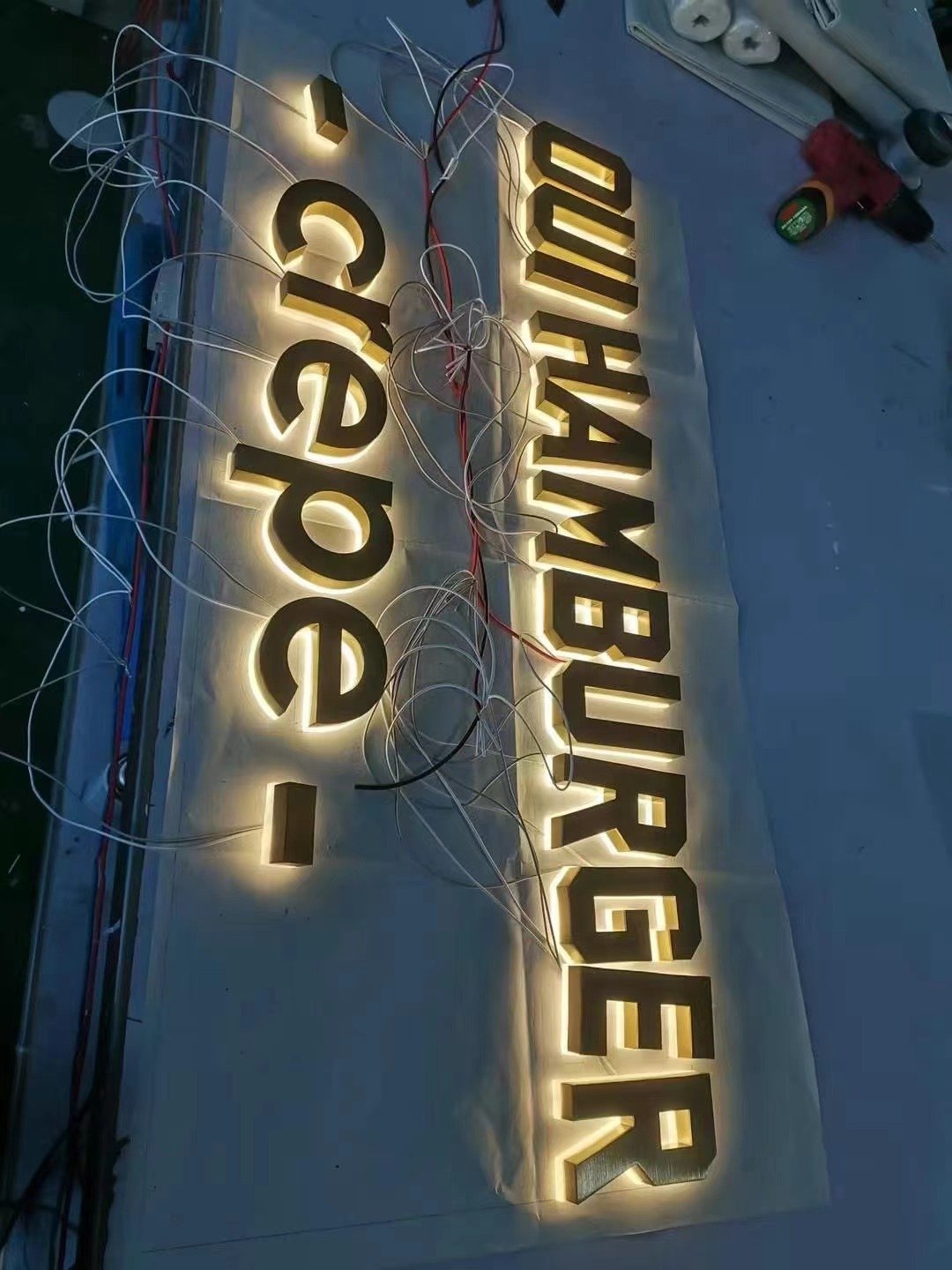 Light Box Luminous Word Signboard Luminous Characters Custom Wall Letters Signage Illuminetad Letter Sign