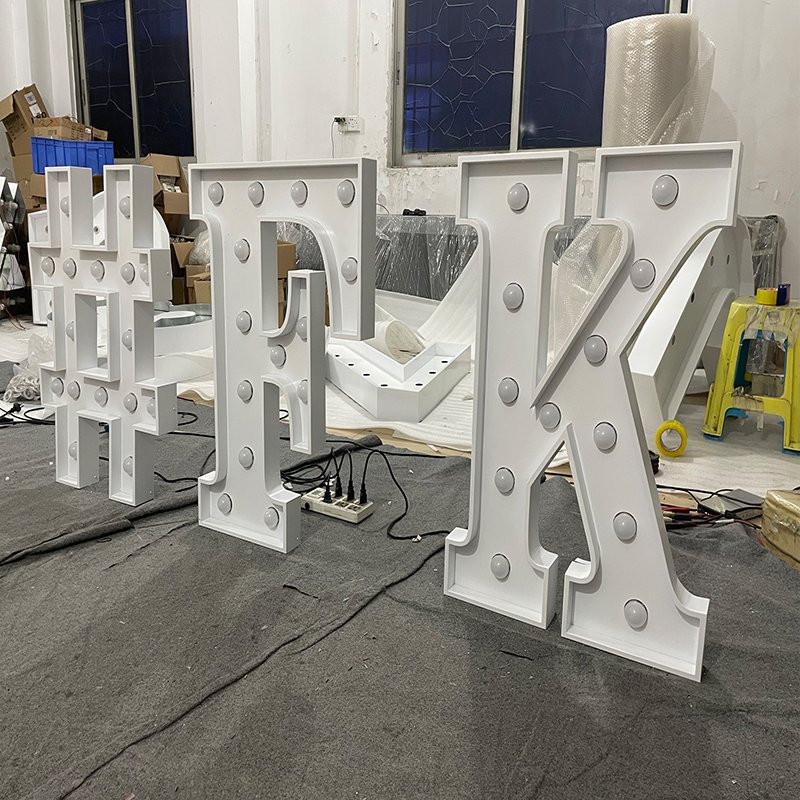 2022 Custom Hot Selling Led 3foot 4foot Colorful Light Bulb Letter love Wedding Decoration Birthday Party Background
