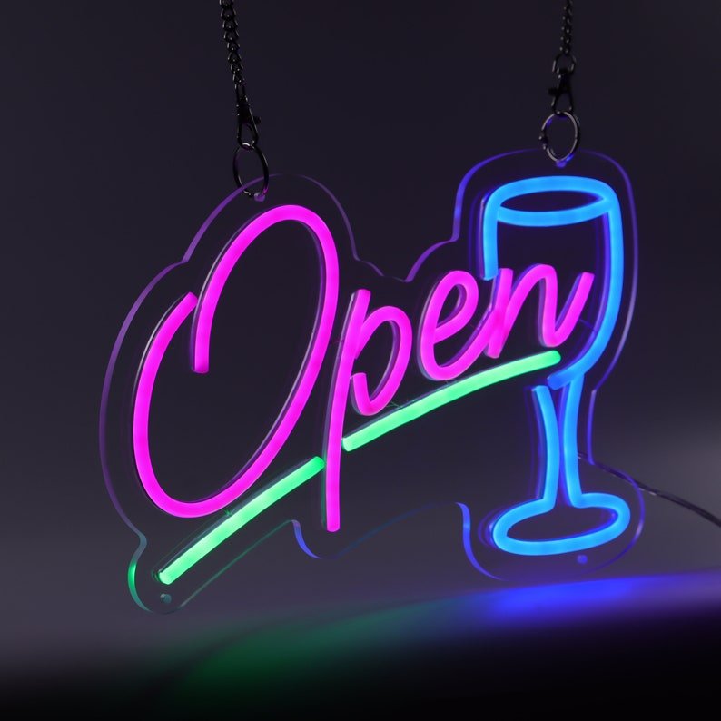 China Sign up High Quality Bar Open Signage Butterfly Luminous Beer Neon Sign Light for Sale