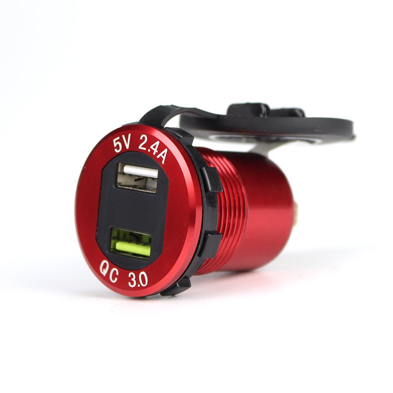 Bus Accessories 12V 24V Mobile Accessories USB 5V 2.4A QC3.0 Fast Charger for Bus