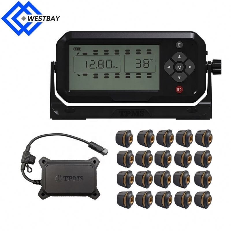 Westbay 6-28 Wheels External Waterproof Truck TPMS Sensor for Truck Trailer and Bus Industrial Vehicles