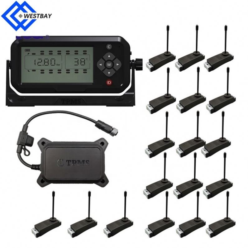 Westbay 6-28 Wheels External Waterproof Truck TPMS Sensor for Truck Trailer and Bus Industrial Vehicles