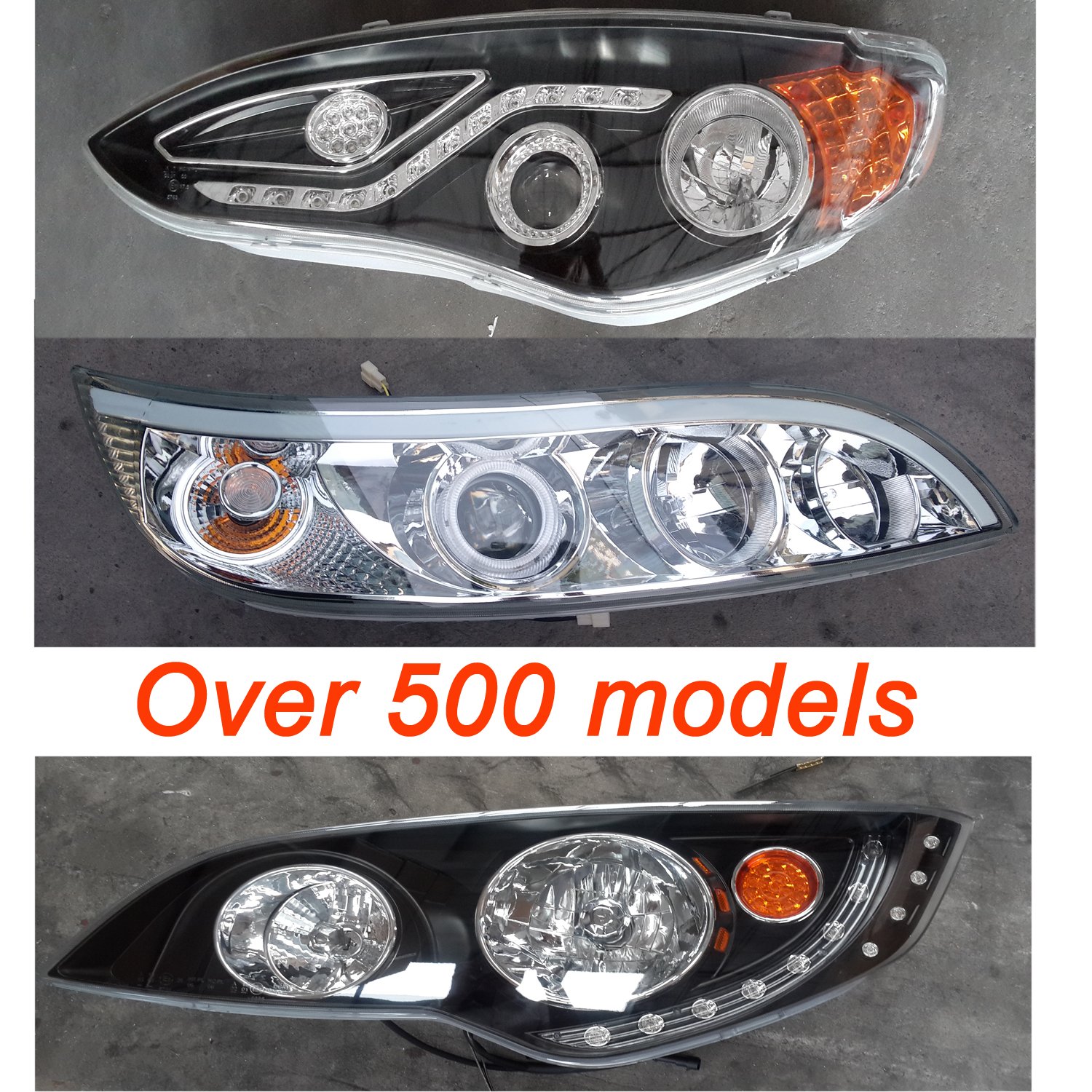 LED Bus Spare Parts Front Bus Head Lamp Head Light for Golden Dragon Zhongtong Scania