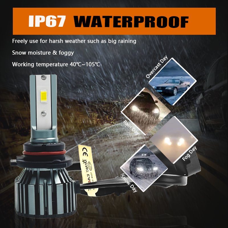 KingEagle M3-9006 CSP LED Headlight Factory Wholesale High Quality H1 H3 H7 H4 9005 HB3 9006 HB4 H8 H11 COB Led Headlight