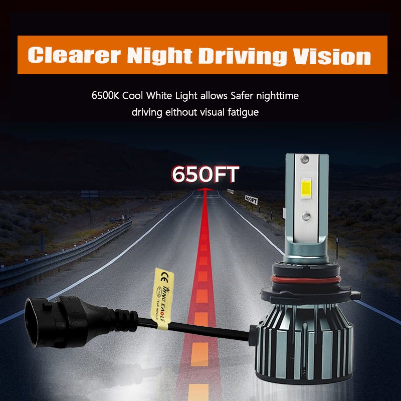KingEagle M3-9006 CSP LED Headlight Factory Wholesale High Quality H1 H3 H7 H4 9005 HB3 9006 HB4 H8 H11 COB Led Headlight