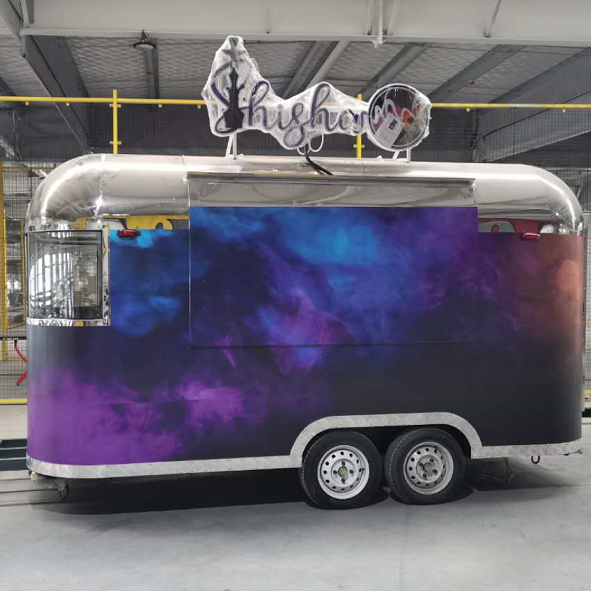 Jekeen Hot Selling Stainless Factory Price High Quanliity Street Catering Ice Cream Food Truck Trailer Mobile BBQ Food Trailer