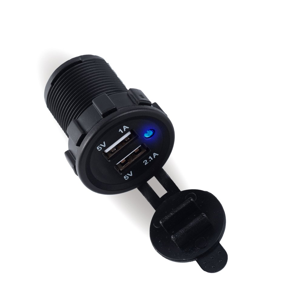 Youliang 2.1A USB Car Charger 12V 2 Dual USB Car Charger Socket for Car